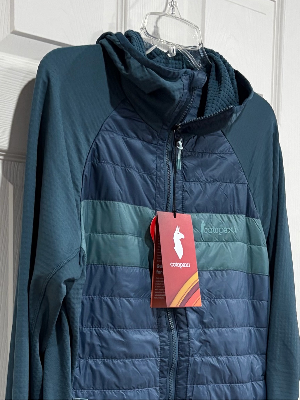 Cotopaxi Men's Large Capa Hybrid Insulated Hooded Jacket Blue Nwt Scuba Hood — image 2 of 8
